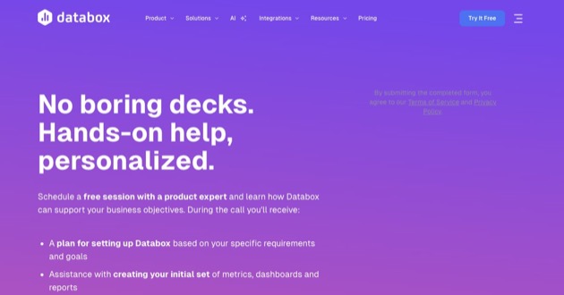Capture d'écran de Custom Integrations by Databox