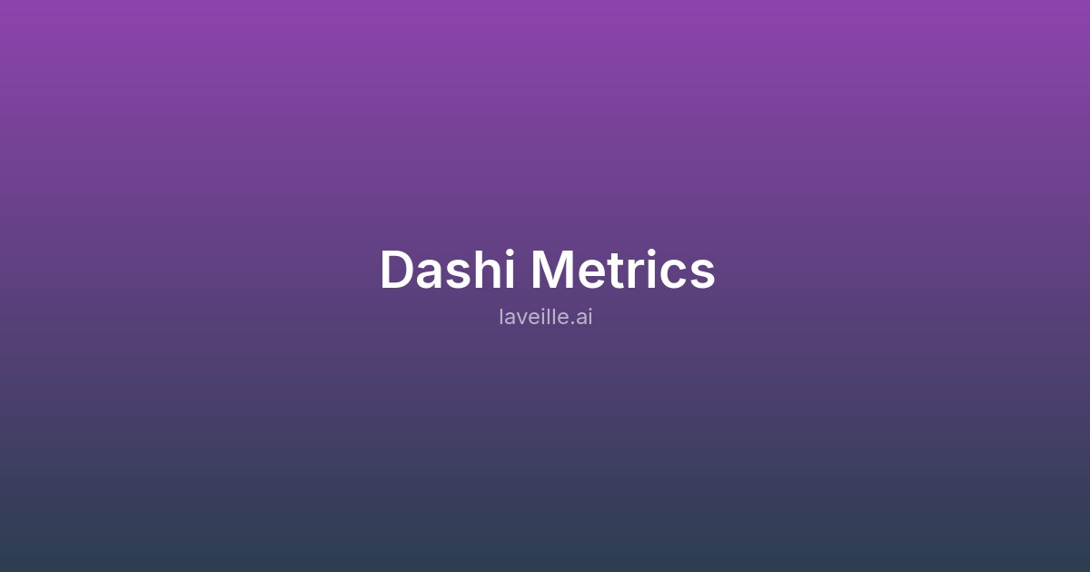 Capture d'écran de Dashi Metrics