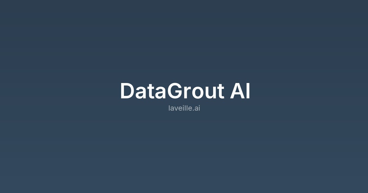 Capture d'écran de DataGrout AI