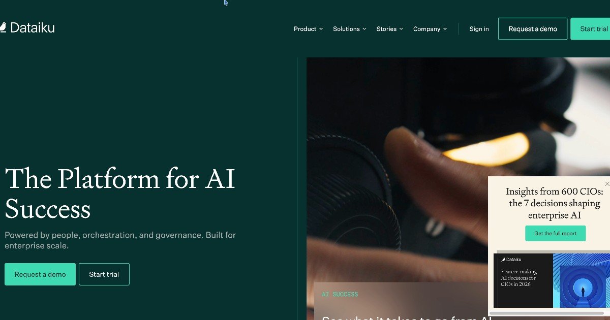 Capture d ecran de Dataiku