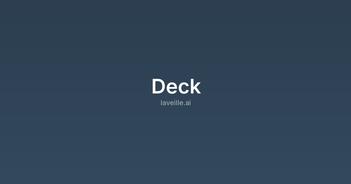 Capture d'écran de Deck