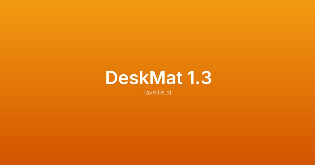 Capture d'écran de DeskMat 1.3