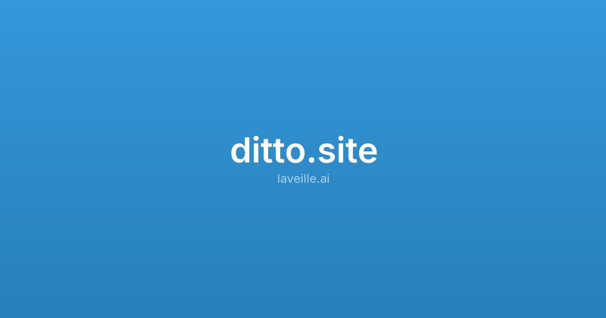 Capture d'écran de ditto.site