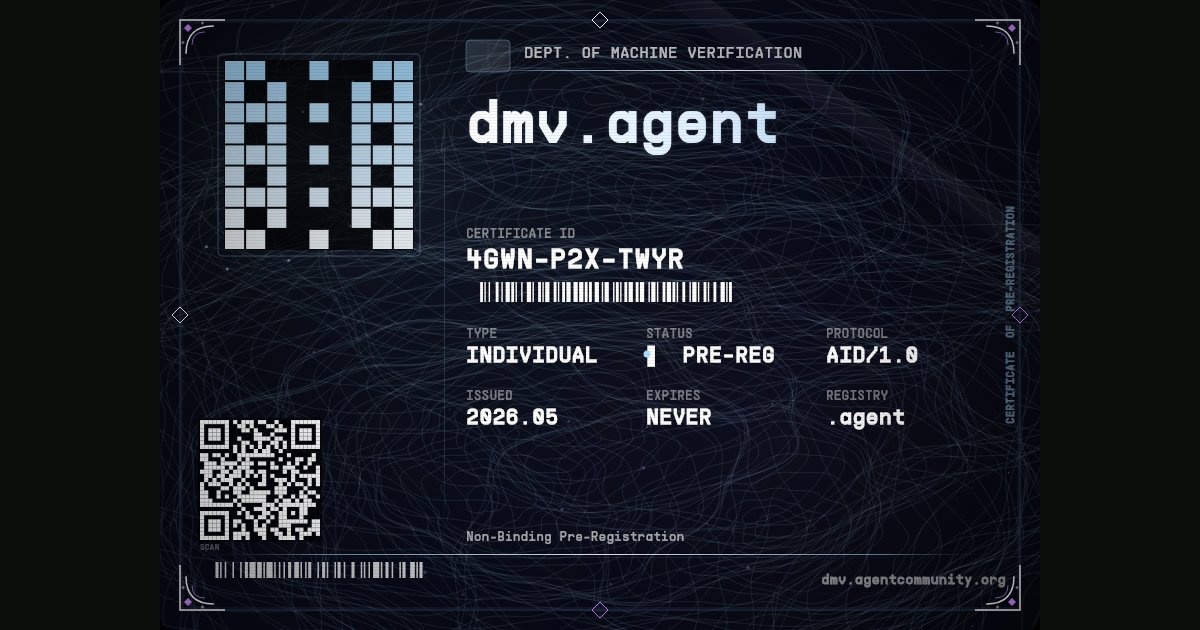 Capture d'écran de DMV by Agent Community