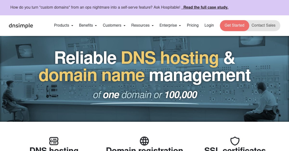 Capture d'écran de DNSimple CLI