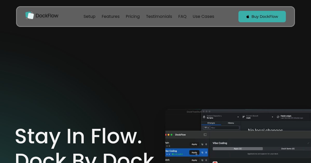 Capture d'écran de DockFlow