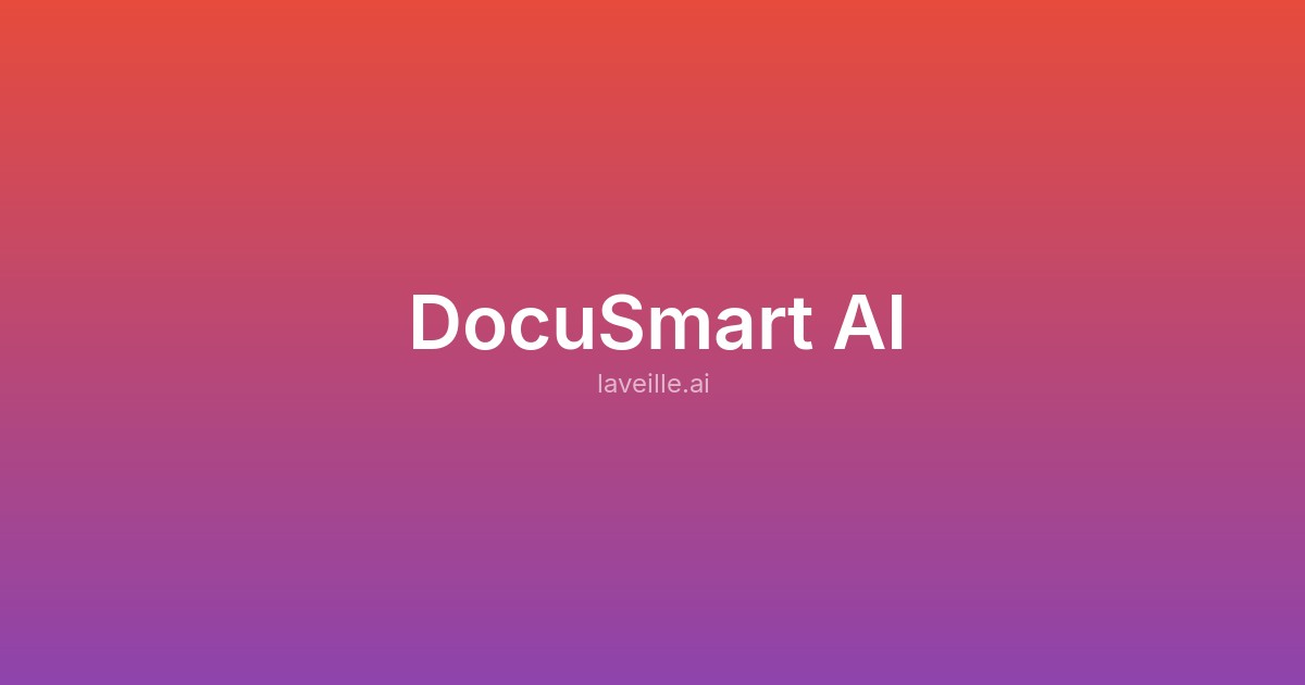 Capture d'écran de DocuSmart AI