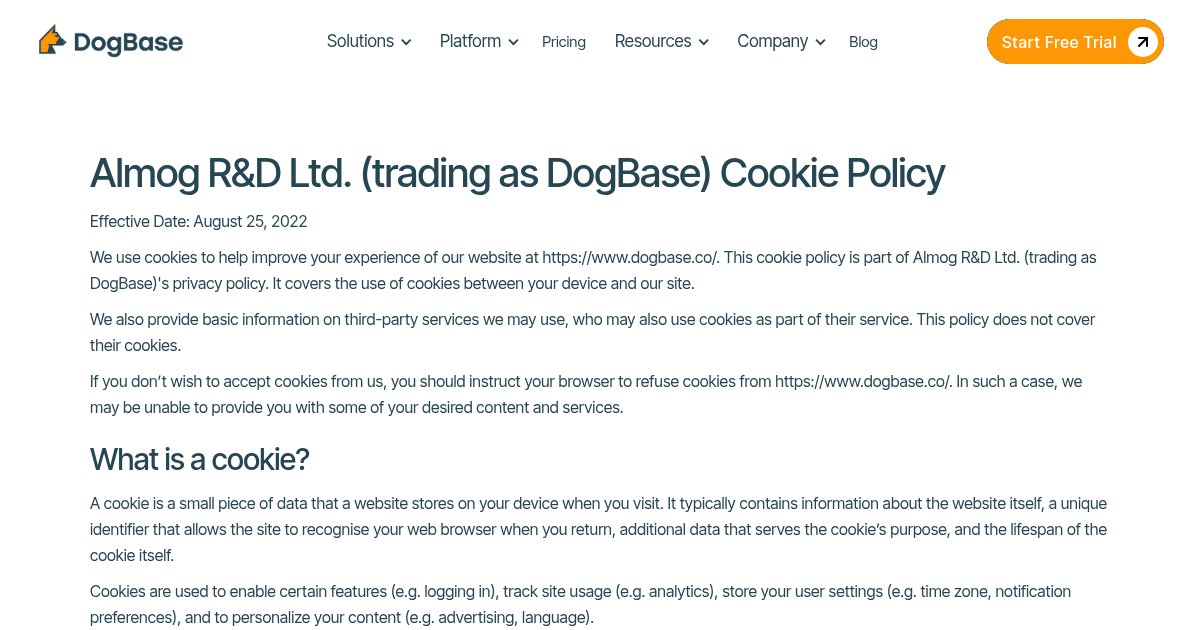 Capture d ecran de DogBase v2 Official Launch