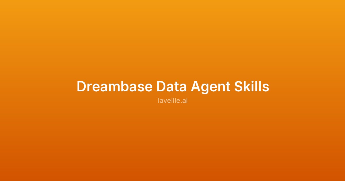 Capture d'écran de Dreambase Data Agent Skills