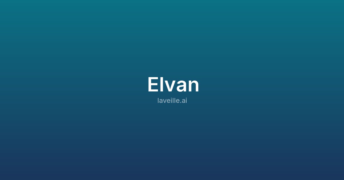 Capture d'écran de Elvan