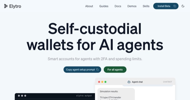 Capture d'écran de Elytro Agent Wallet