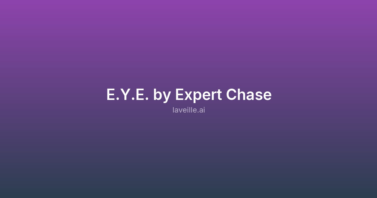 Capture d'écran de E.Y.E. by Expert Chase