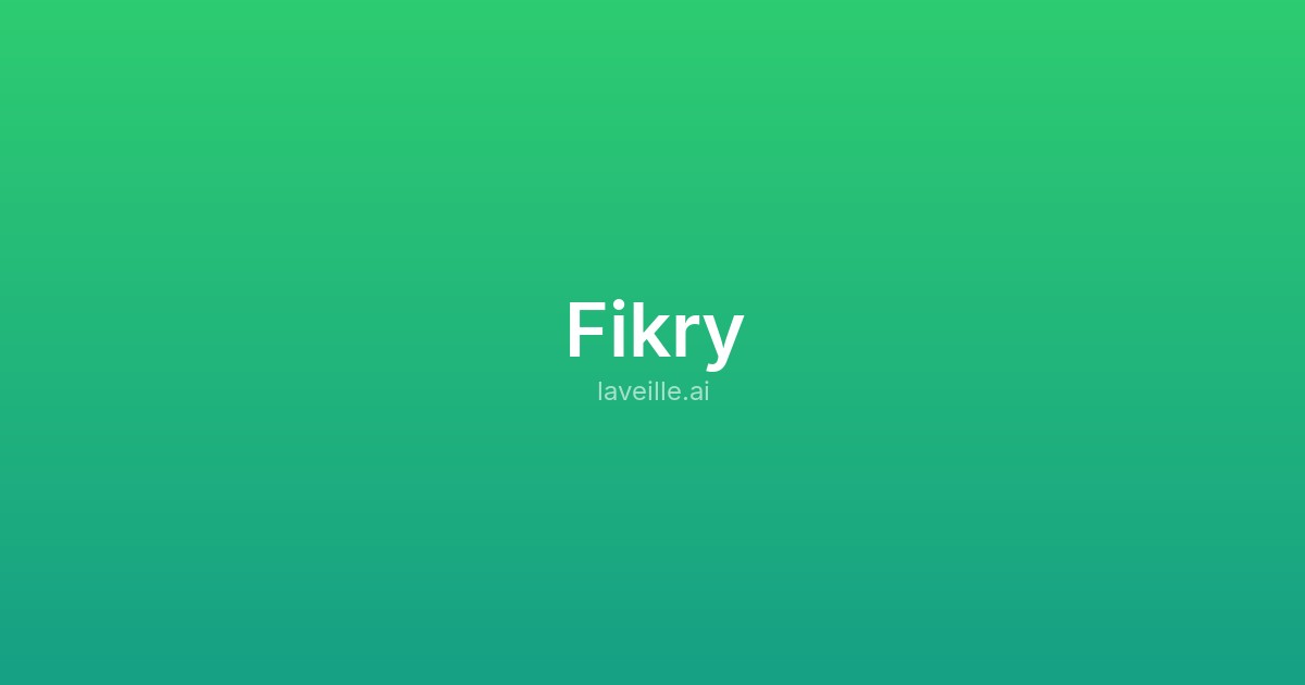 Capture d'écran de Fikry