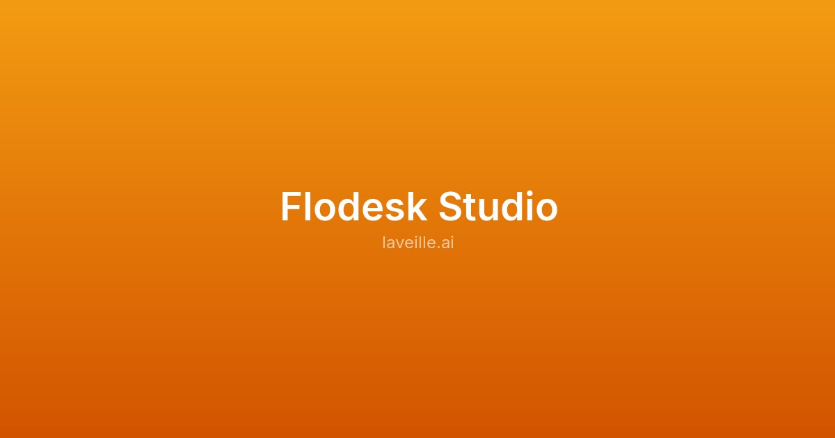 Capture d'écran de Flodesk Studio