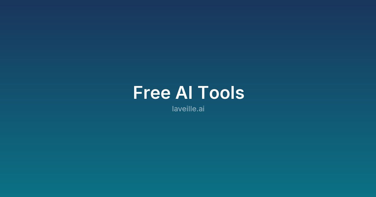 Capture d'écran de Free AI Tools