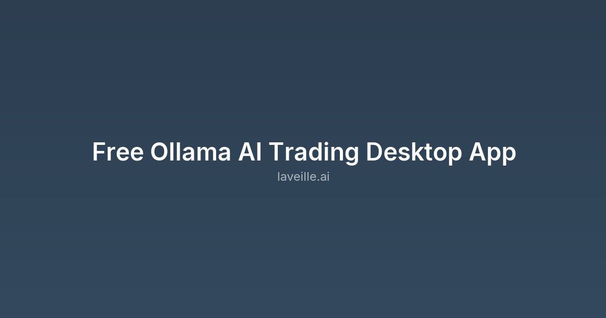 Capture d'écran de Free Ollama AI Trading Desktop App