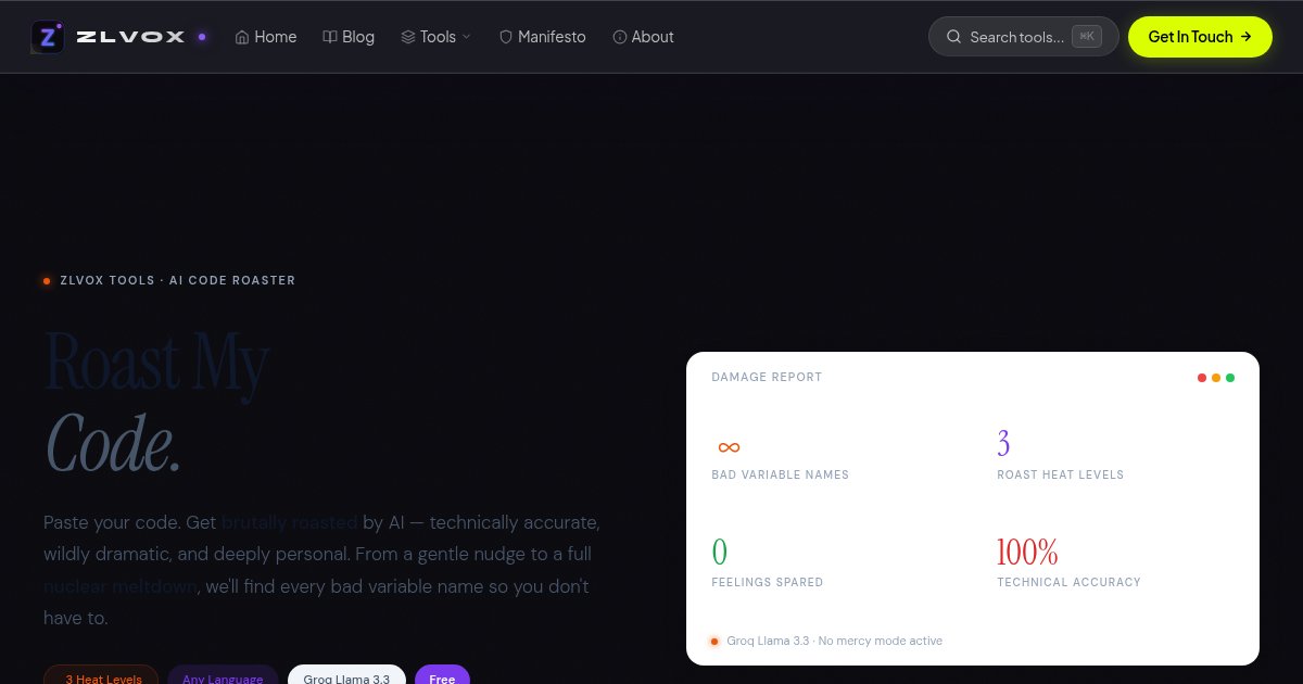 Capture d'écran de Free tool that insults your code but also finds real bugs