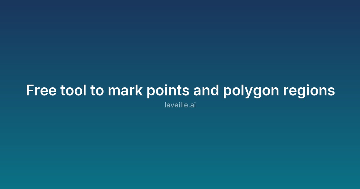 Capture d'écran de Free tool to mark points and polygon regions