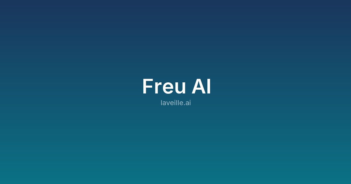 Capture d'écran de Freu AI
