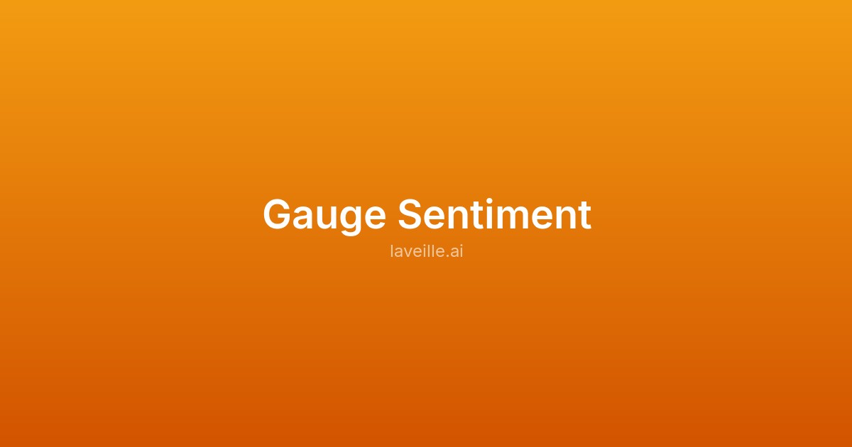 Capture d'écran de Gauge Sentiment