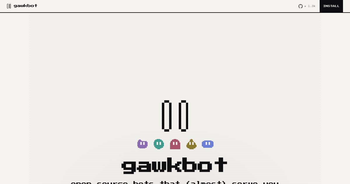 Capture d'écran de Gawkbot