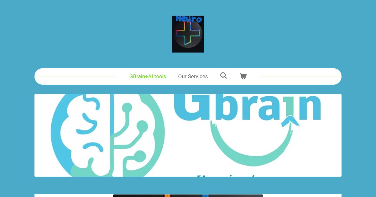 Capture d'écran de GBrain, an AI tool for diagnosis and therapy for neurodivergents