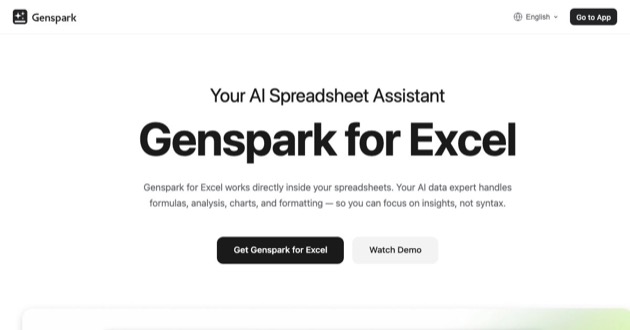 Capture d'écran de Genspark