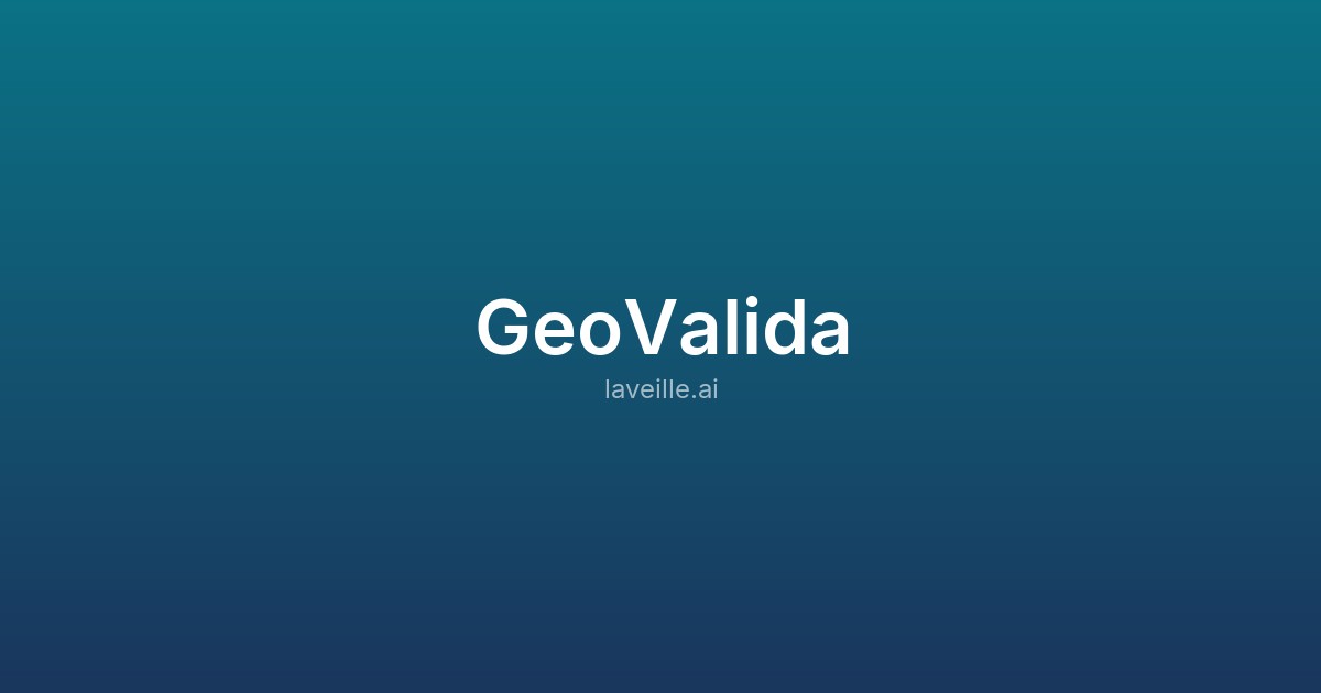 Capture d'écran de GeoValida