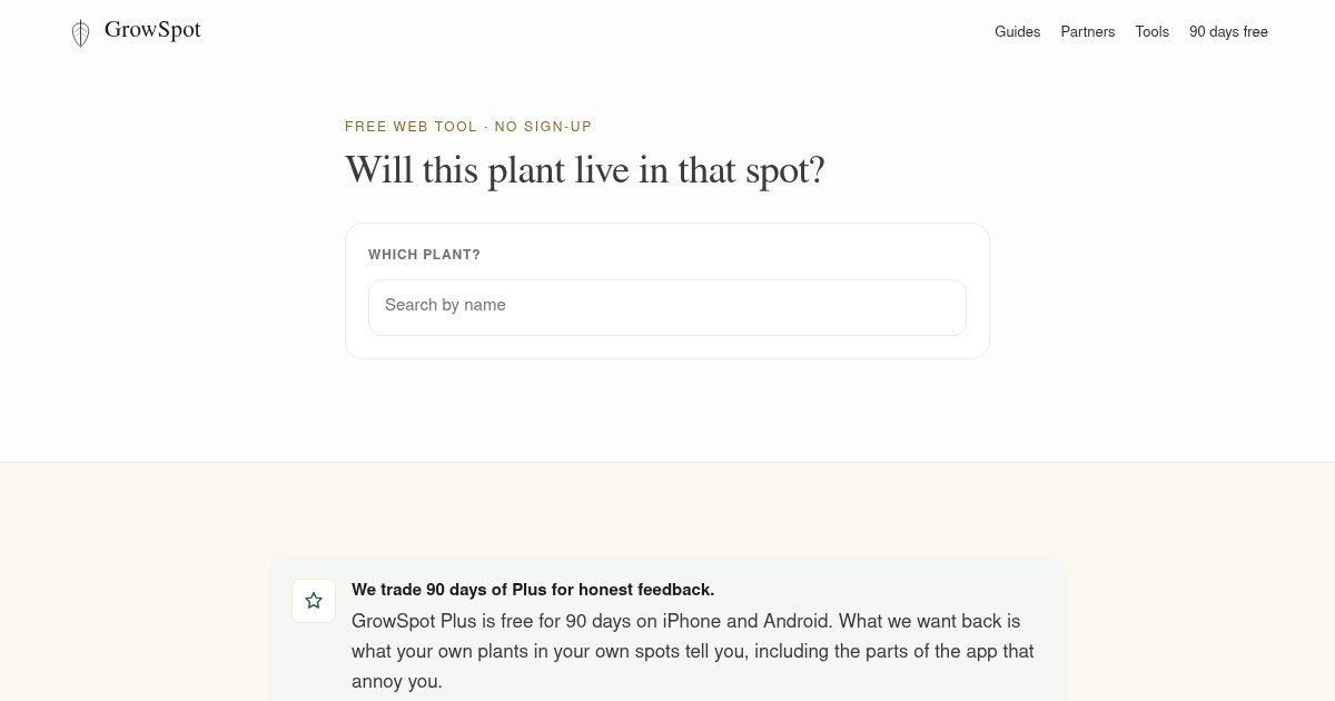 Capture d'écran de GrowSpot