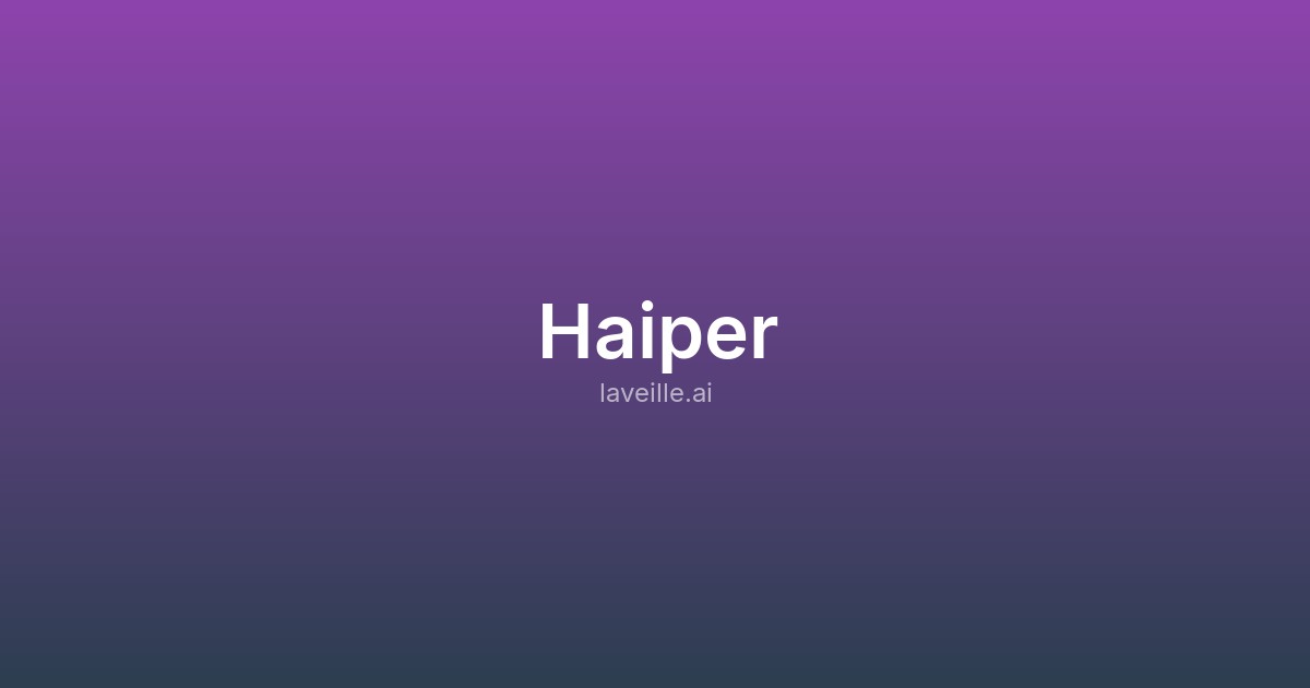Capture d ecran de Haiper