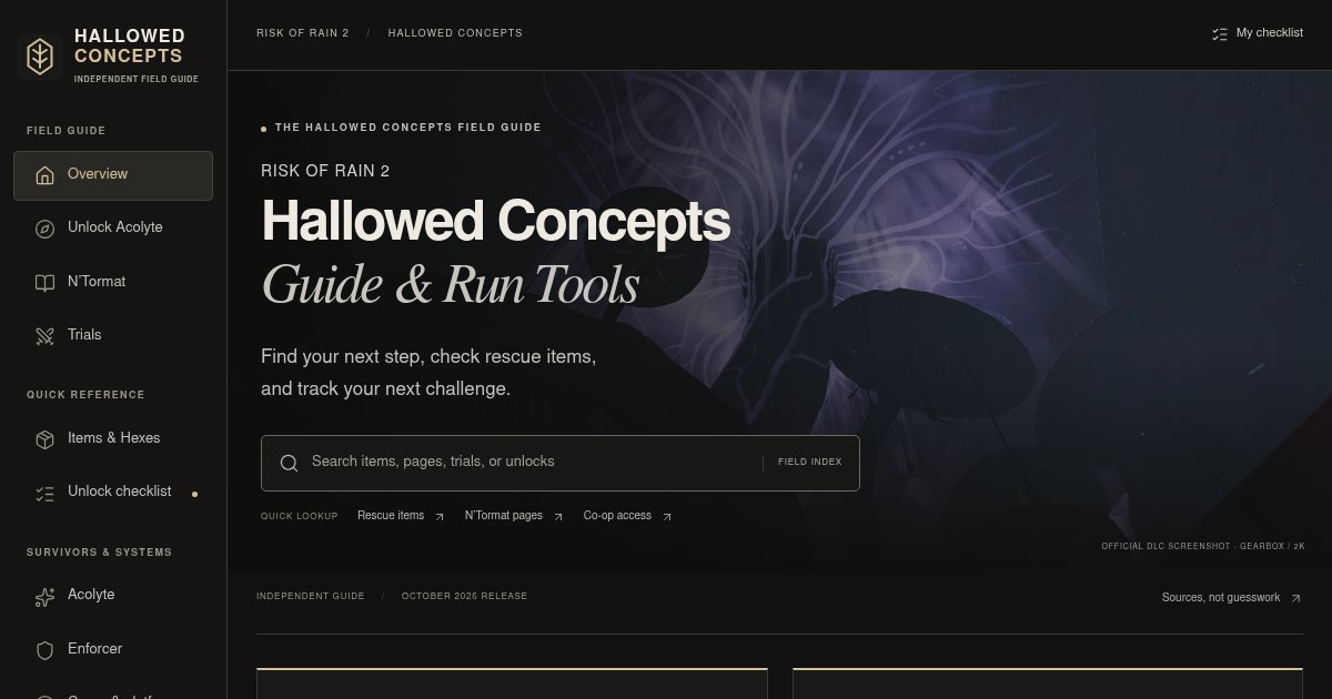 Capture d'écran de Hallowed Concepts