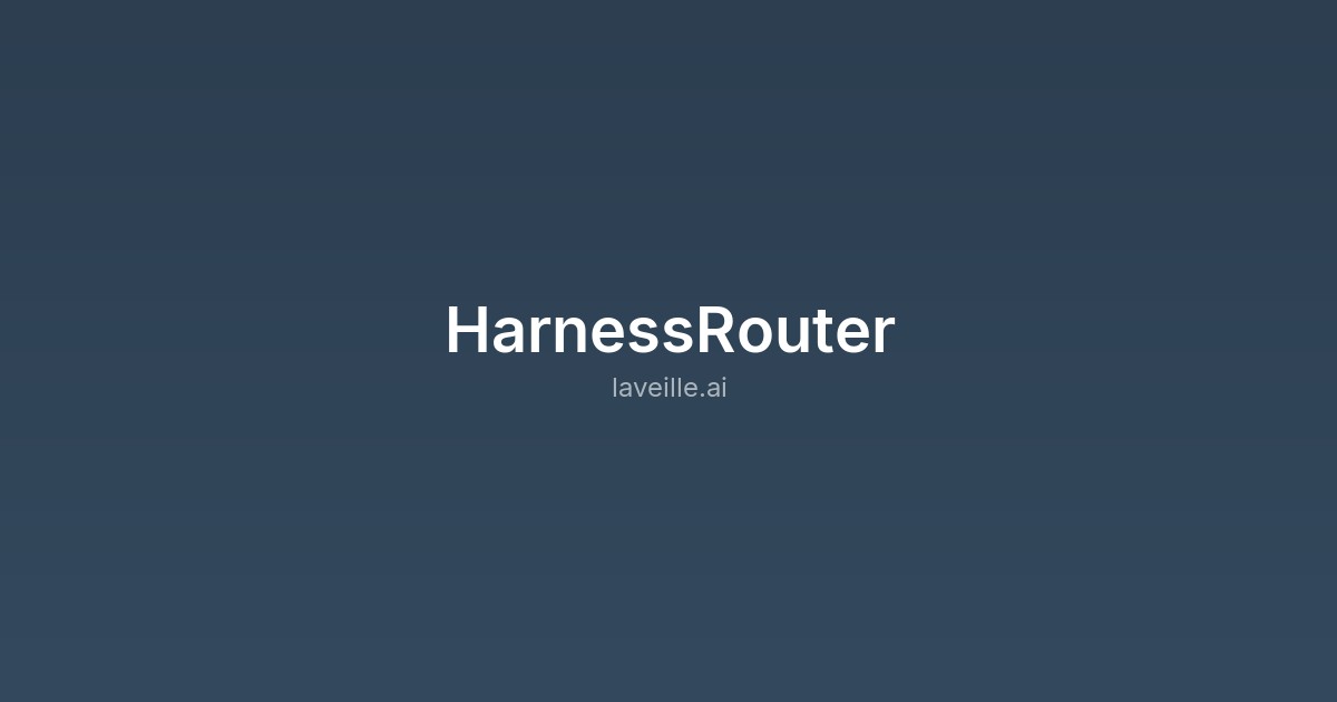 Capture d'écran de HarnessRouter