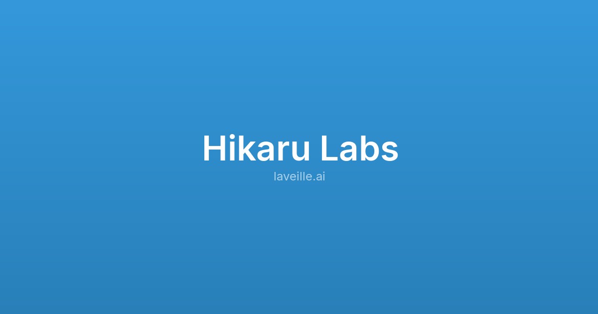 Capture d'écran de Hikaru Labs