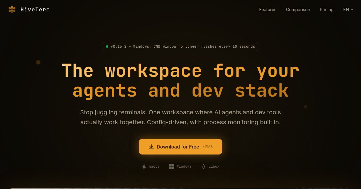 Capture d ecran de HiveTerm