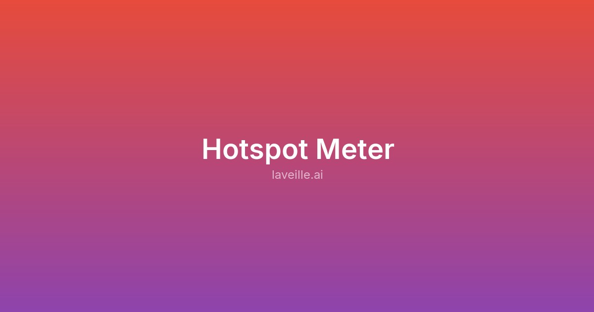 Capture d'écran de Hotspot Meter