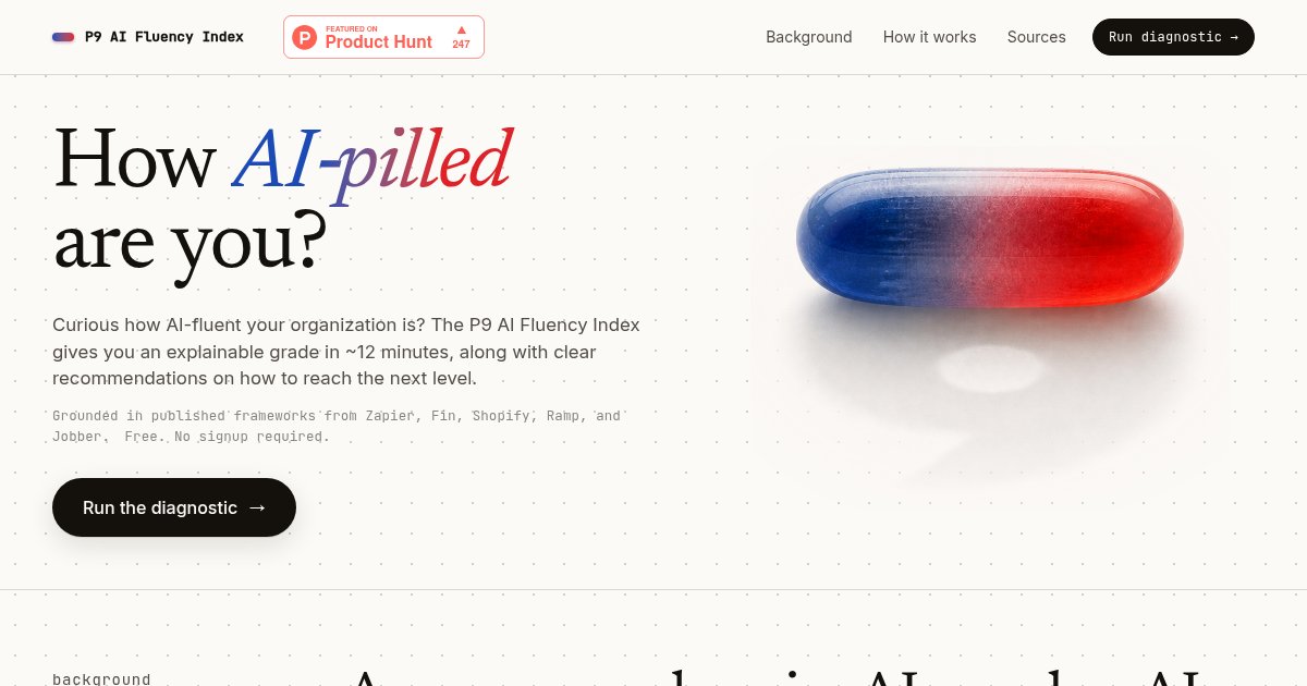 Capture d'écran de How AI-pilled are you ?