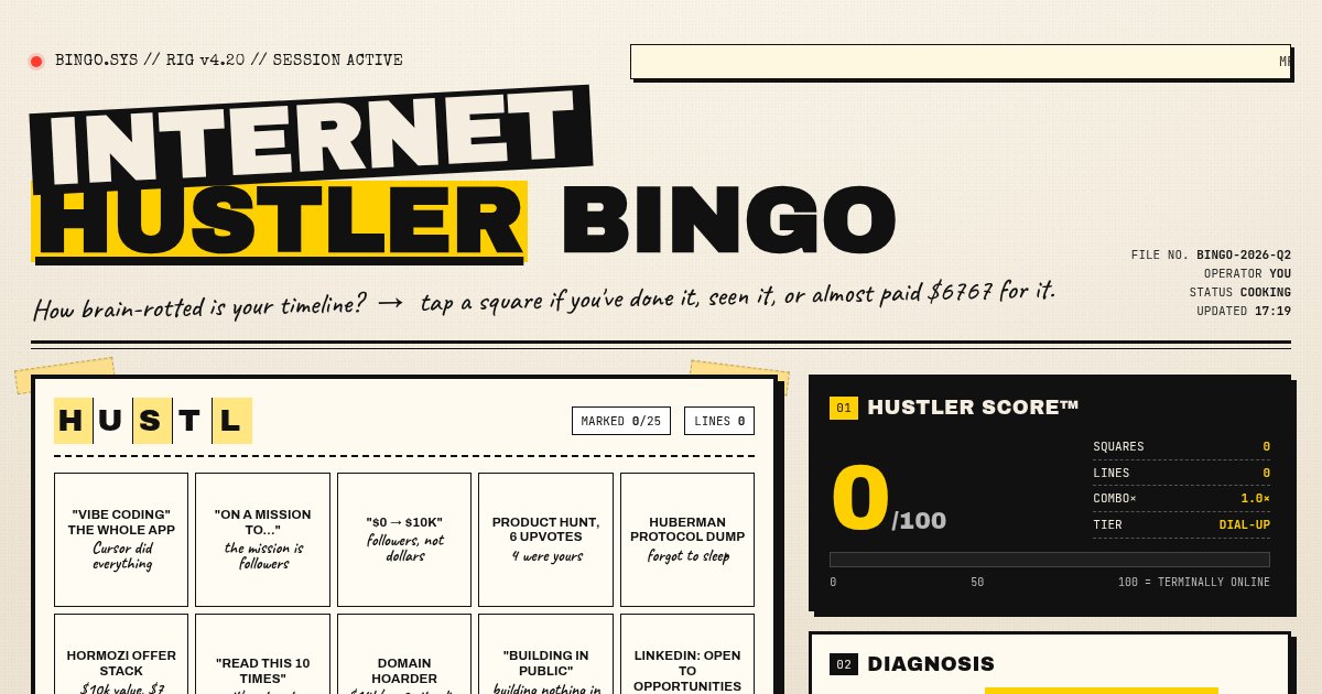 Capture d'écran de Hustler Bingo