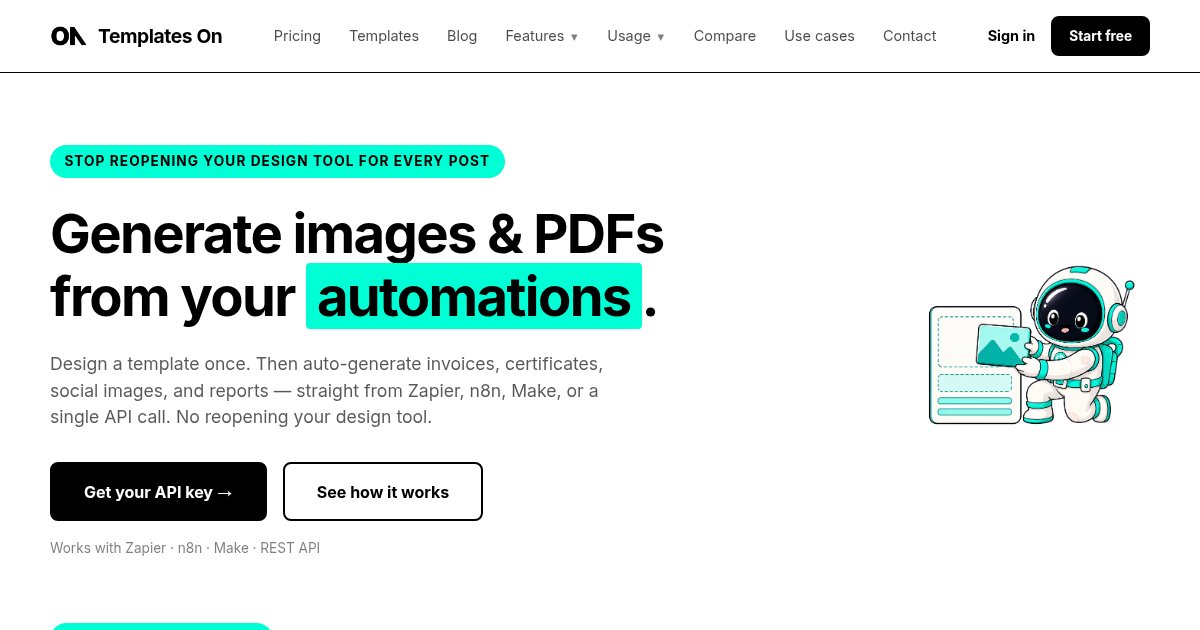 Capture d'écran de I enhanced the UX for TemplatesOn, what do you think?