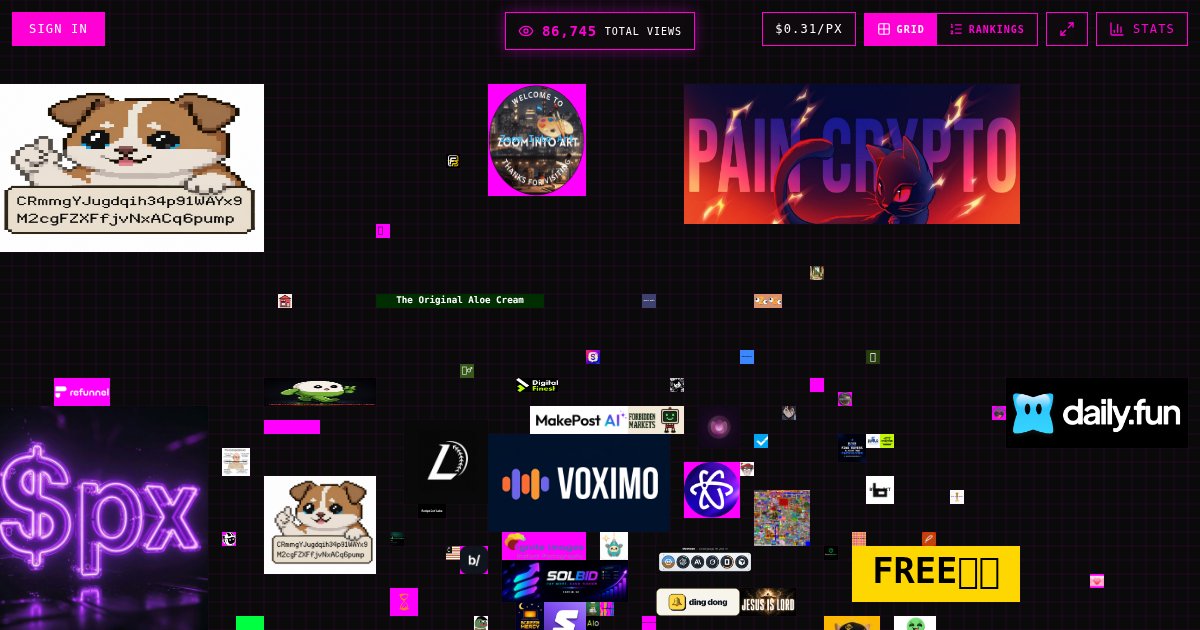 Capture d'écran de I rebuilt the $1M dollar homepage