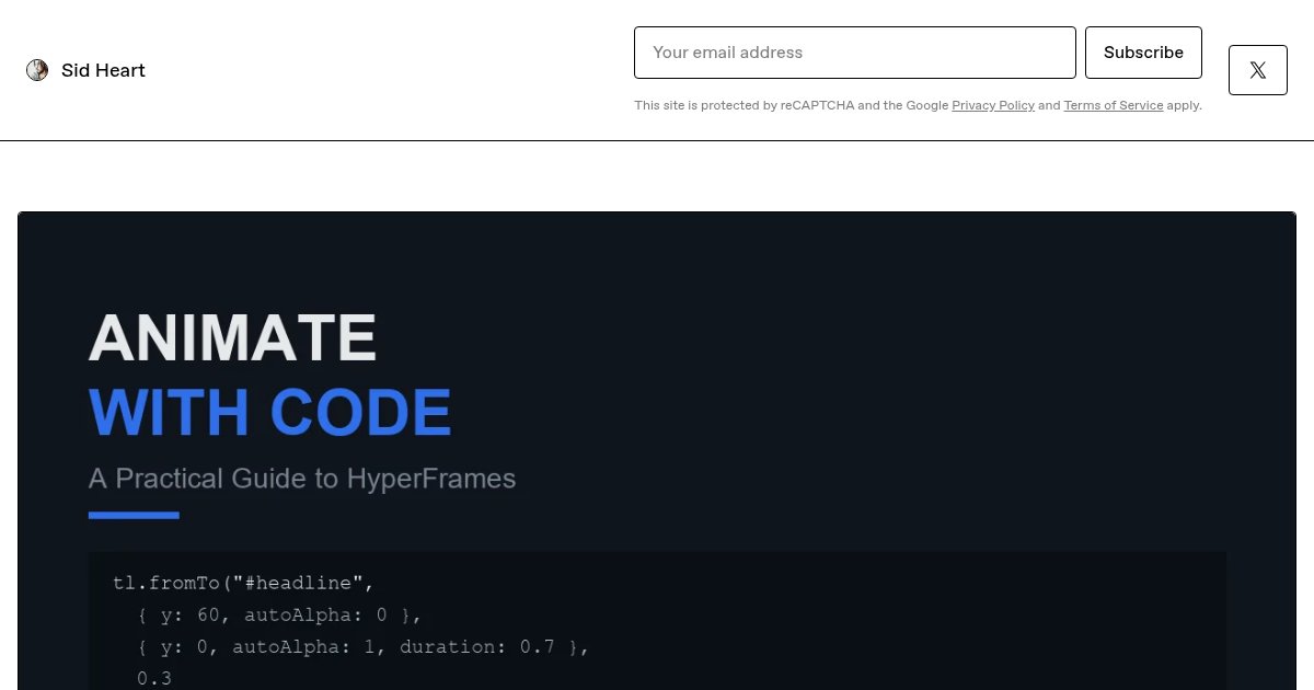 Capture d'écran de I wrote a guide to rendering video from plain HTML/CSS/GSAP