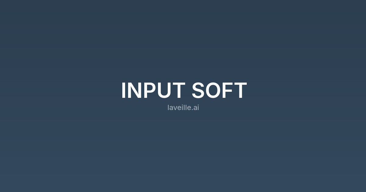 Capture d'écran de INPUT SOFT