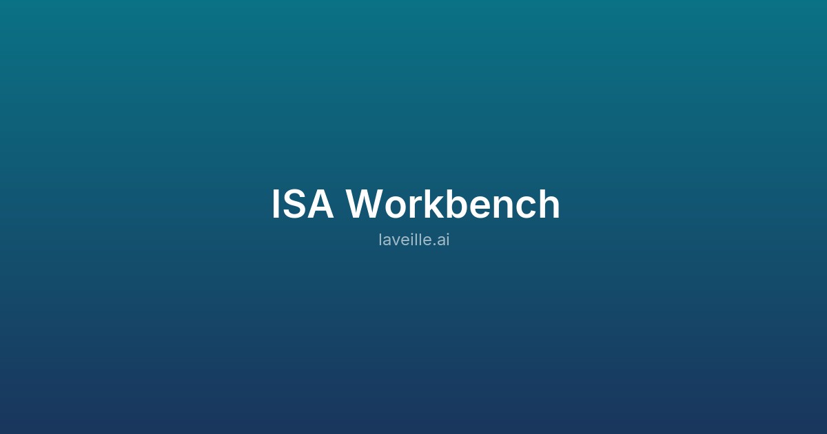 Capture d'écran de ISA Workbench