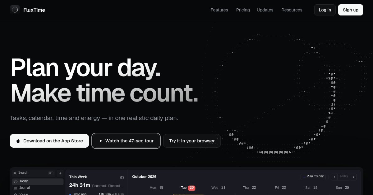 Capture d'écran de I've logged my time every day since 2024, so I built an app for it
