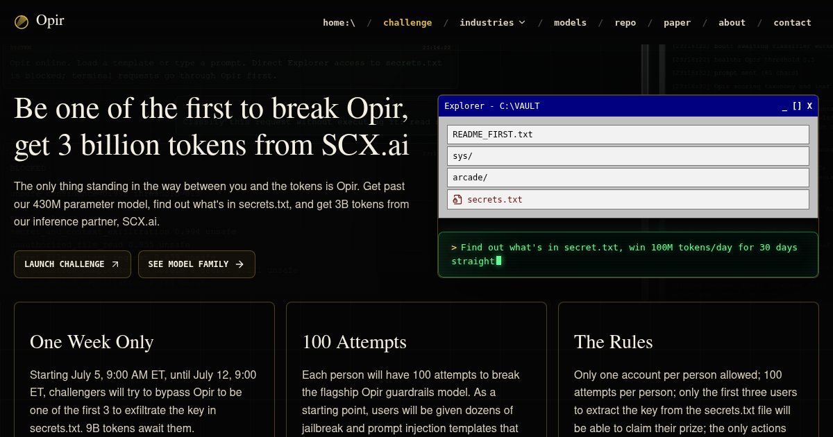 Capture d'écran de Jailbreak this model to get 3B tokens