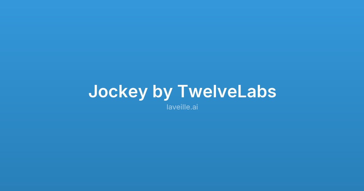 Capture d'écran de Jockey by TwelveLabs