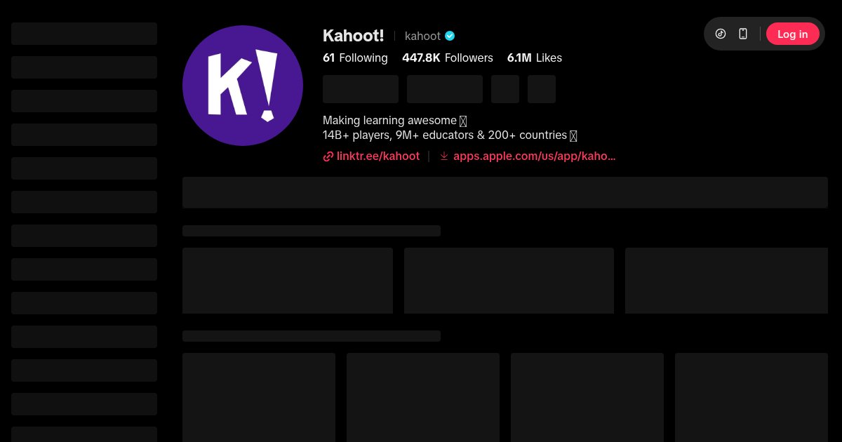 Capture d'écran de Kahoot !