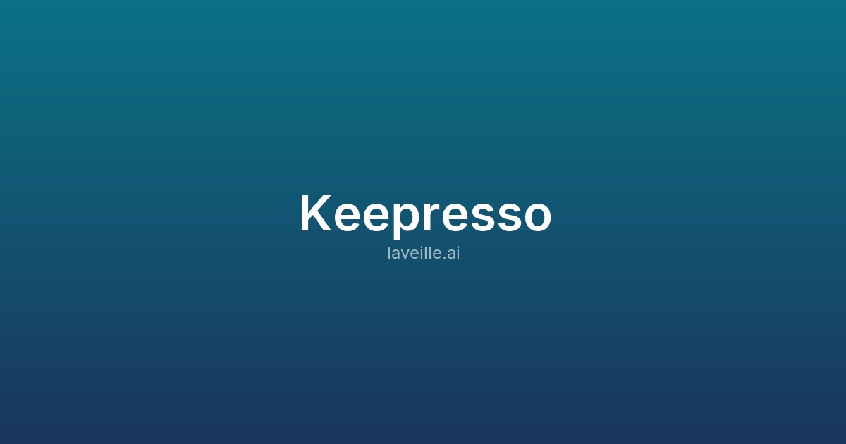 Capture d'écran de Keepresso