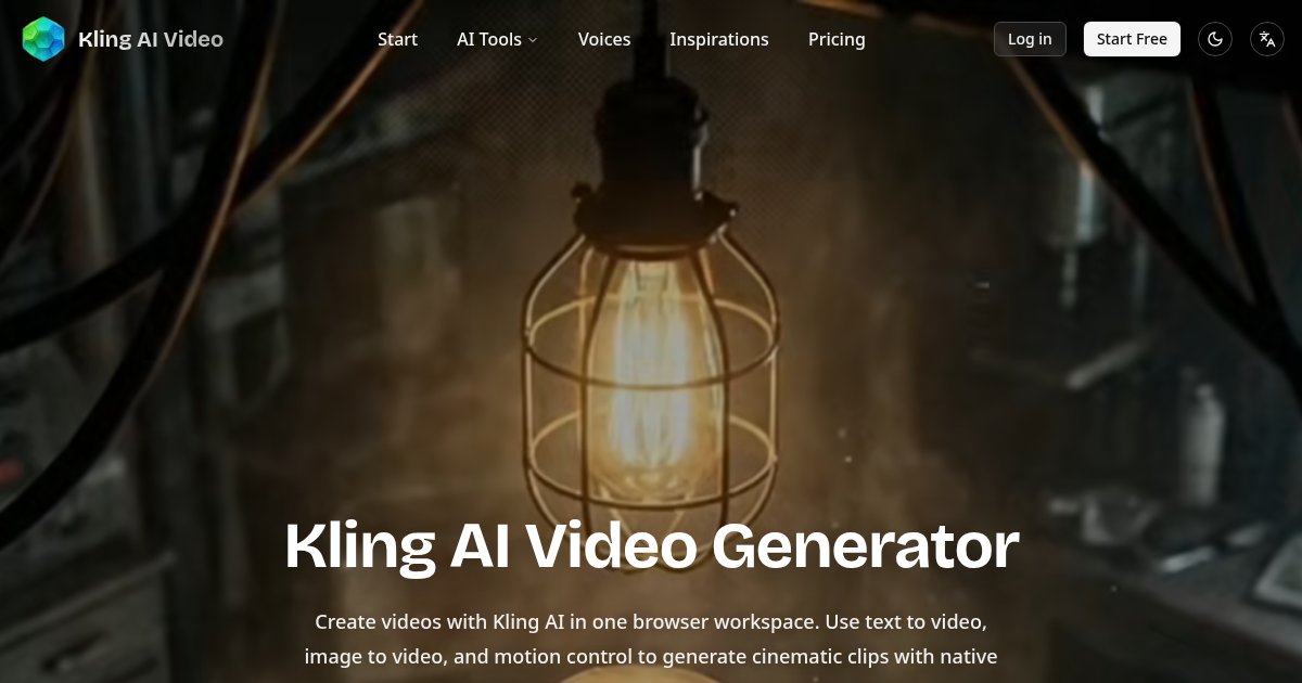Capture d'écran de Kling AI Video