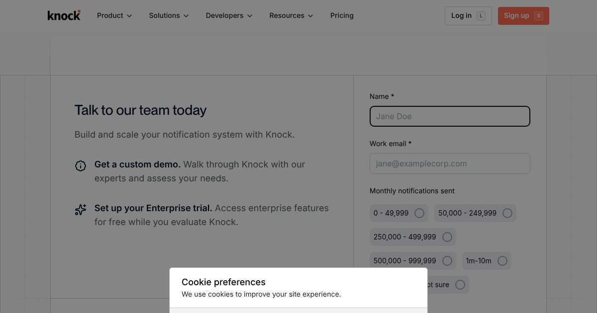 Capture d'écran de Knock agent for Slack