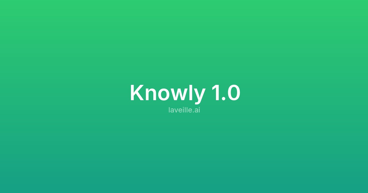 Capture d'écran de Knowly 1.0